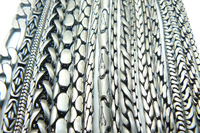  Цепочки Bico – сплав олова покрытого пластинами серебра подарок мужчине парню 