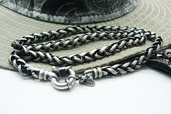  Цепочка Bico  из серии Stylus chains F22 известного итальянского плетения для парня, мужчины подарок серебро, олово