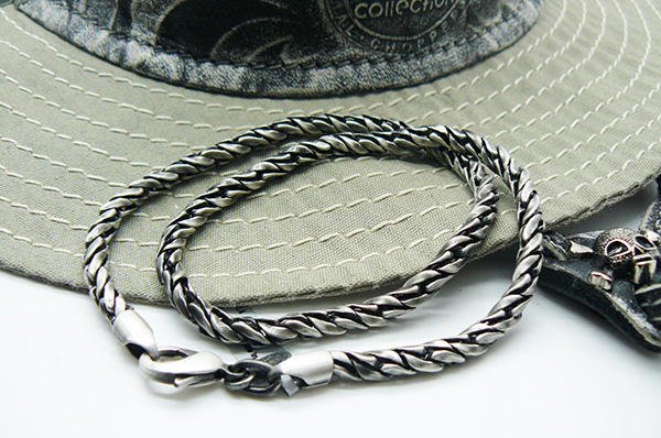  Цепочка Bico из серии Stylus chains F39  для парня, мужчины подарок серебро, олово