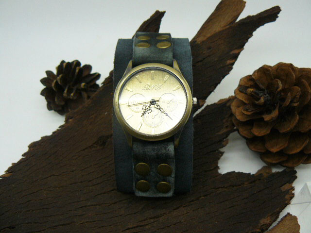 Часы в стиле винтаж, под старину, кожаный браслет, подарок парню, мужчине