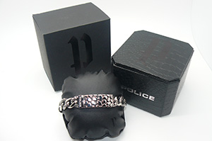 Подарочная упаковка браслетов - твердая коробка под кожу, с подушечкой под браслет и картонная коробка Police Стильные браслеты для мужчин, парней, для тех кто любит свободу Police