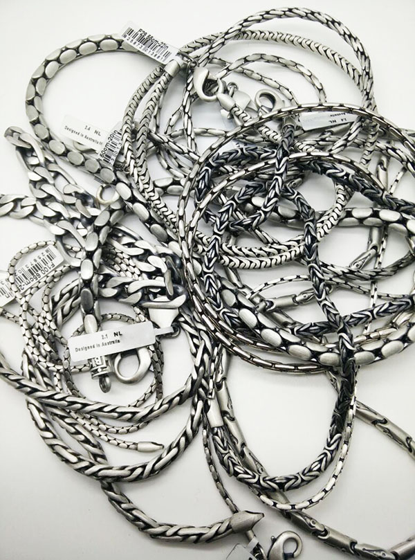 Широкий ассортимент цепочек Bico из сплава олова, покрытого пластинами серебра улетный, стильный, модный, неповторимый дизайн цепочек, которые хочется постоянно носить подарок парню, мужчине