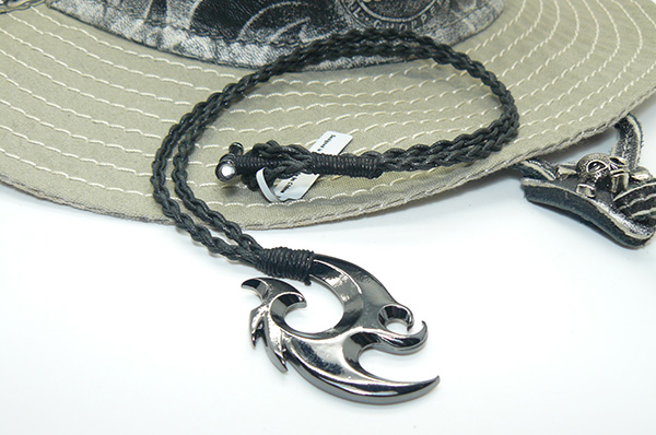  Ожерелье Bico TULI  серии Pacific  покрытие пластинами серебра плетение шнура из джута  для парня, мужчины подарок стиль Hand made ручная работа 