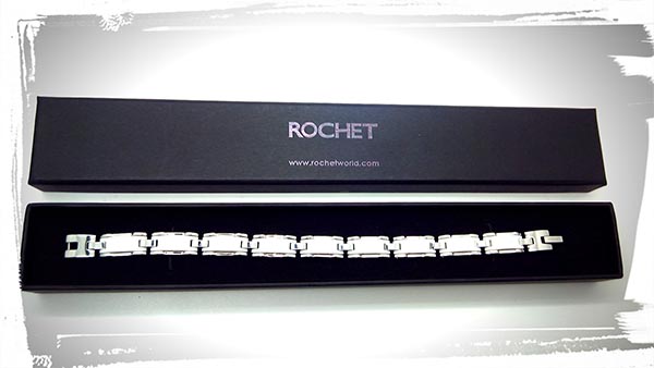  Упаковка браслетов Rochet в коробочку подарок мужчине, парню, сталь, керамика